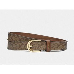 Coach NWT $128 Classic Belt In Signature Canvas Women’s Size Large Monogram